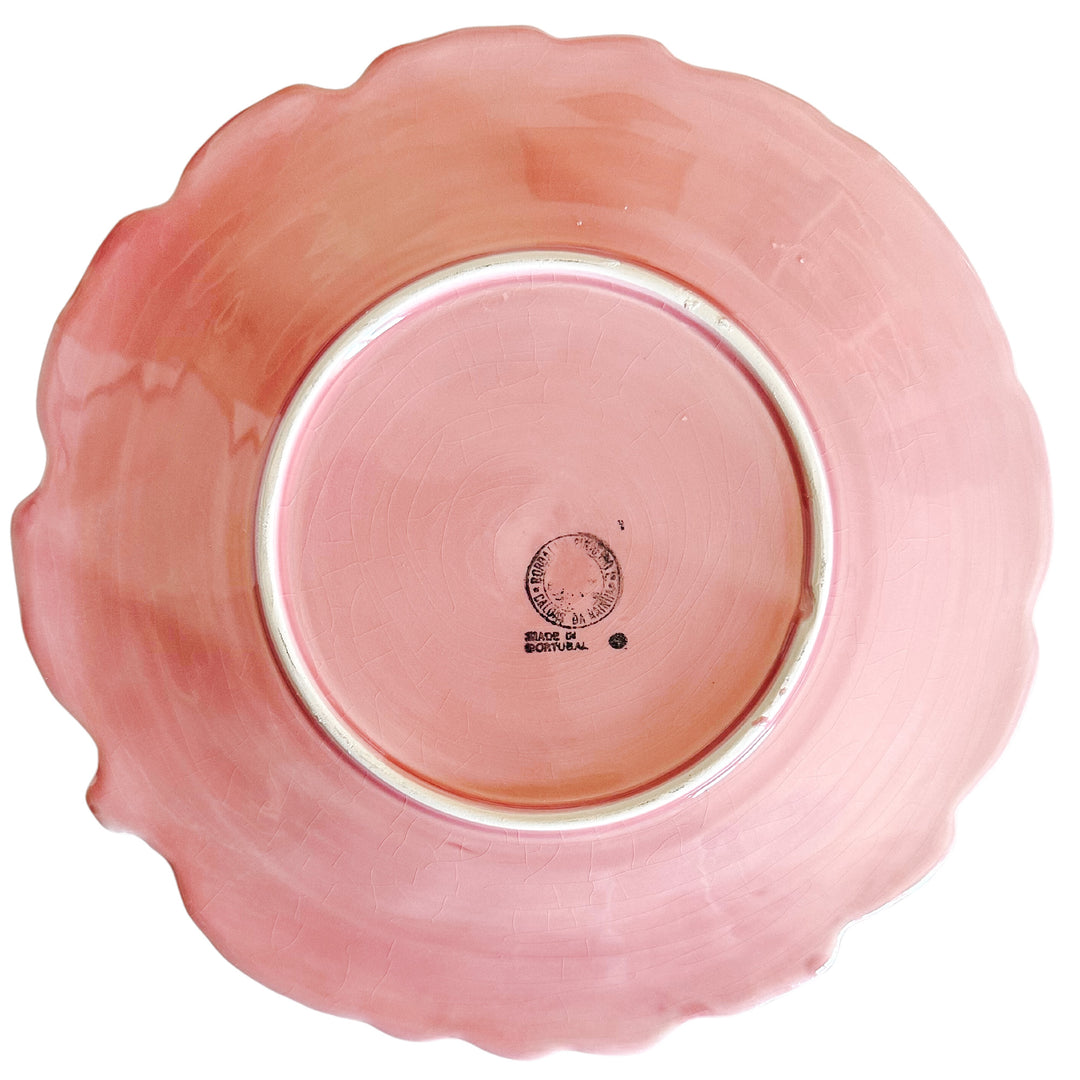 Bordallo Pinheiro Pink Rose Luncheon Plates