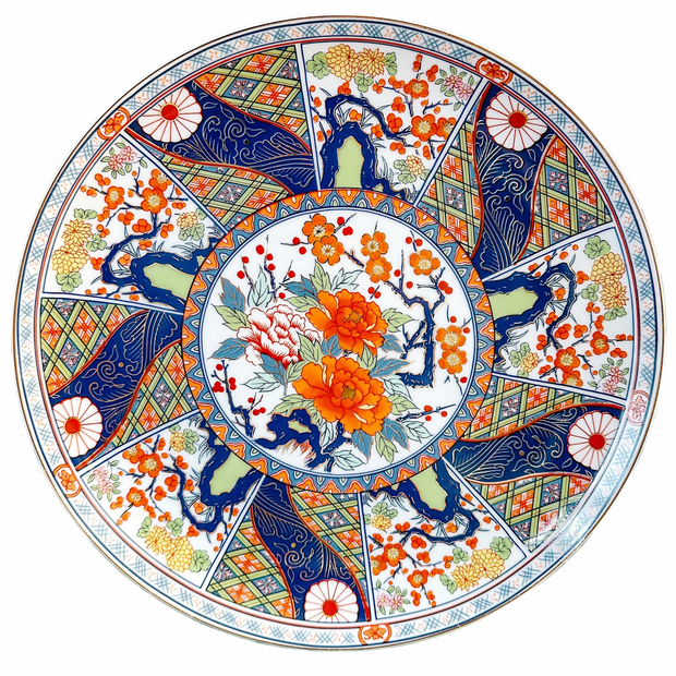 Vintage Japanese Imari Porcelain Charger Plate