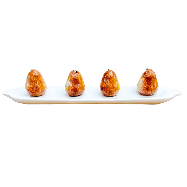 Trompe l'Oeil Ceramic Tray With Pears