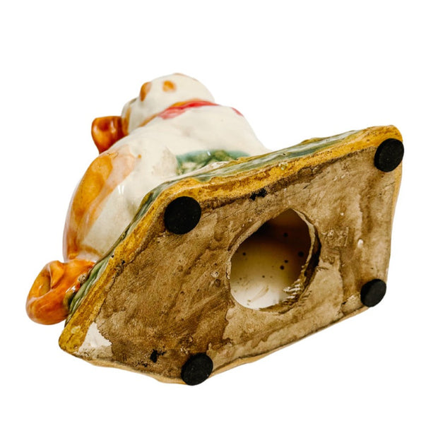 Pair Of Staffordshire Style Mantle Pug Dog Figurines