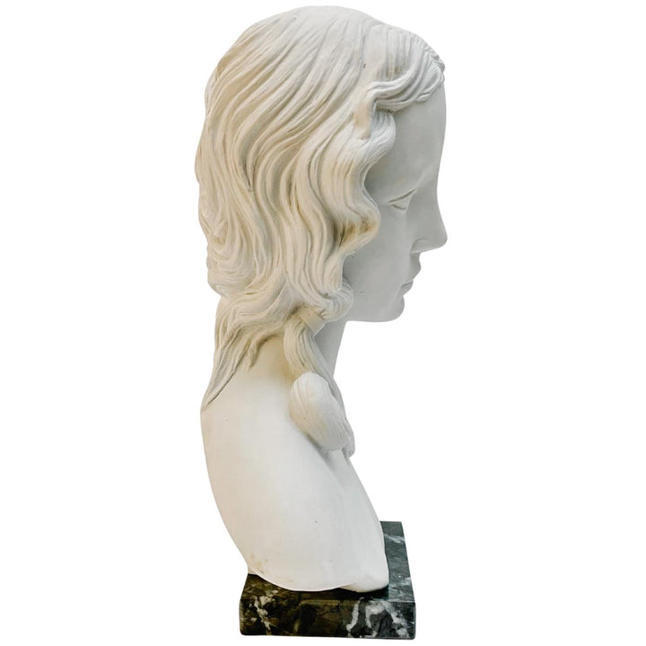 Italian Bust of Goddess Venus on Marble Base