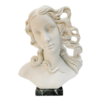 Italian Bust of Goddess Venus on Marble Base