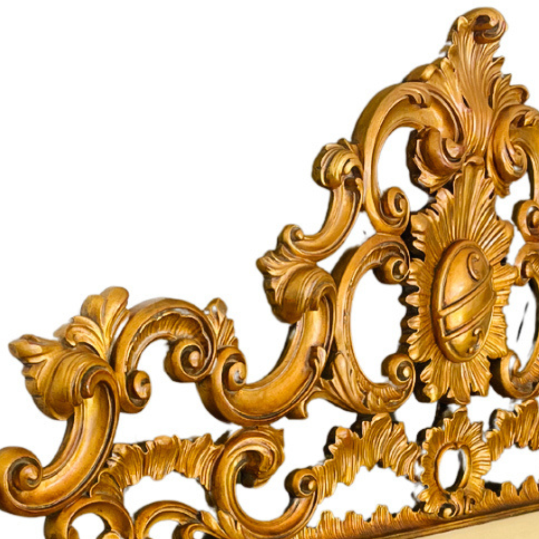 Karges Rococo Louis VI King Size Headboard Carved Giltwood