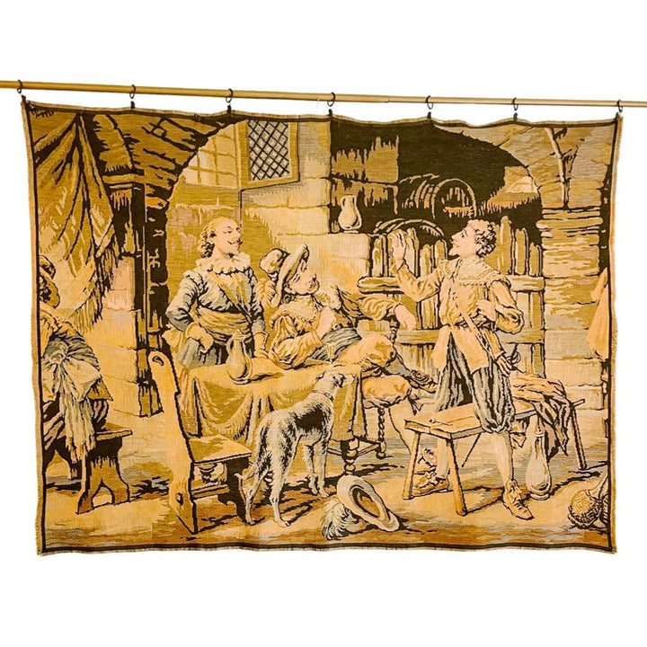 Large Antique French Wall Hanging Tapestry