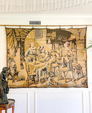 Large Antique French Wall Hanging Tapestry