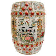 Vintage Chinese Rose Medallion Garden Stool