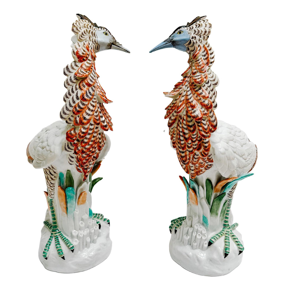 Mottahedeh Mid-Century Italian Exotic Birds, Pair