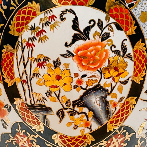 Mid-Century Japanese Imari Hexagonal Porcelain Garden Stool