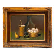 Original French Oil Painting of a Still Life