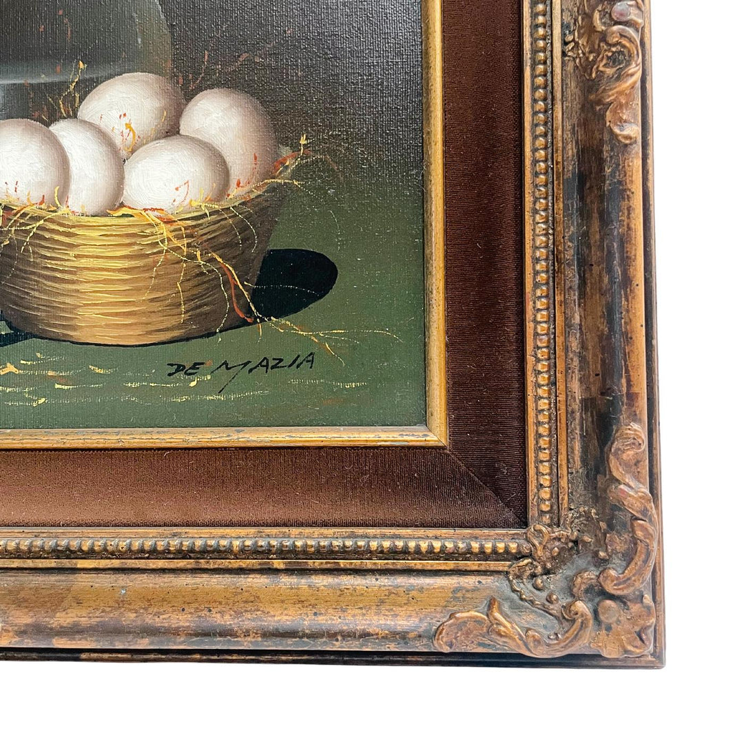 Original French Oil Painting of a Still Life