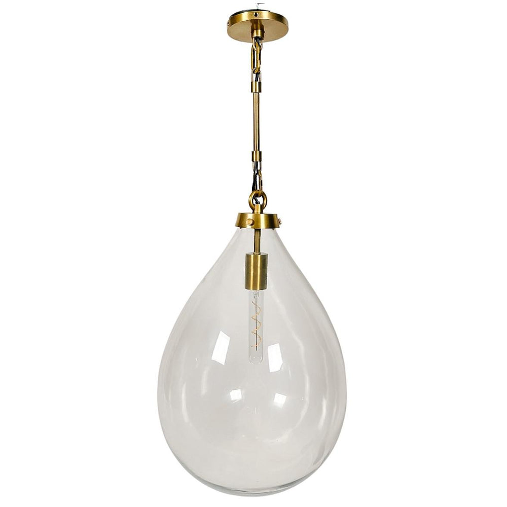 Restoration Hardware Large Teardrop Handblown Glass Pendants