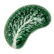 Secla Earthenware Green Cabbage Crescent Plates