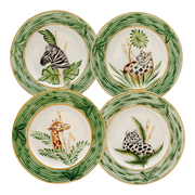 Hand-Painted Italian Safari & Bamboo Salad Plates