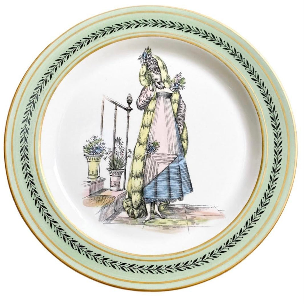 Vintage Italian Mottahedeh Creil Decorative Plates