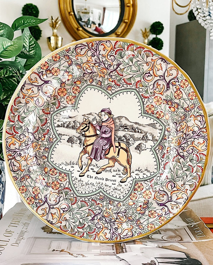 English Chaucer's Canterbury Tales Decorative Plate