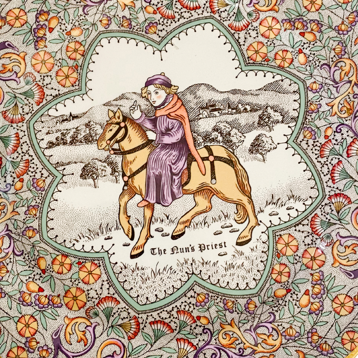 English Chaucer's Canterbury Tales Decorative Plate