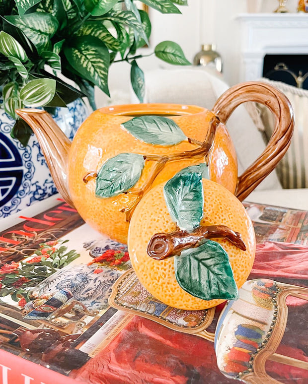 Vintage Fitz & Floyd Orange Tree Teapot