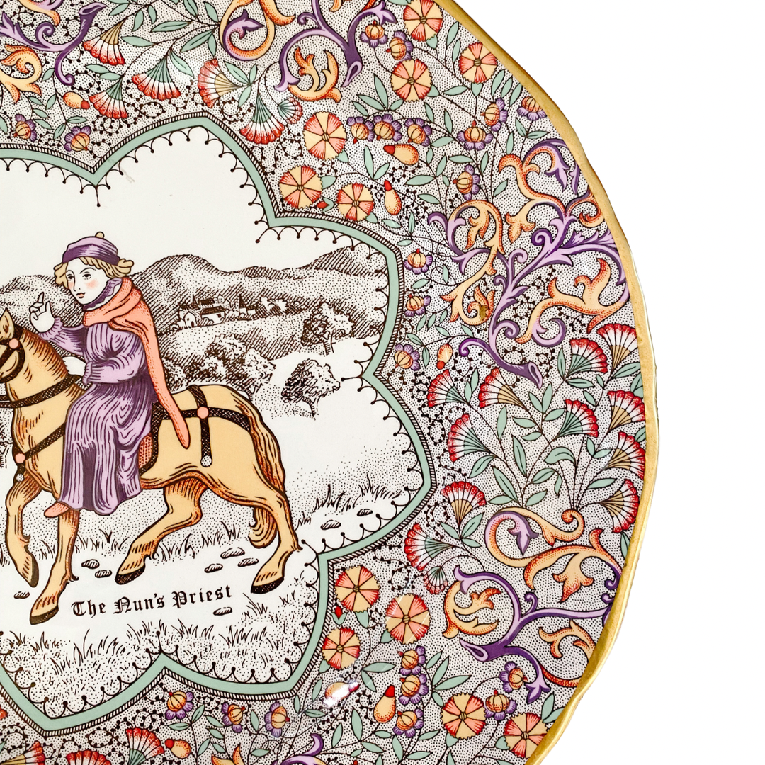 English Chaucer's Canterbury Tales Decorative Plate