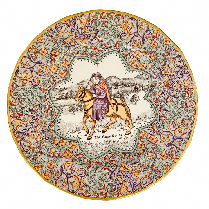 English Chaucer's Canterbury Tales Decorative Plate