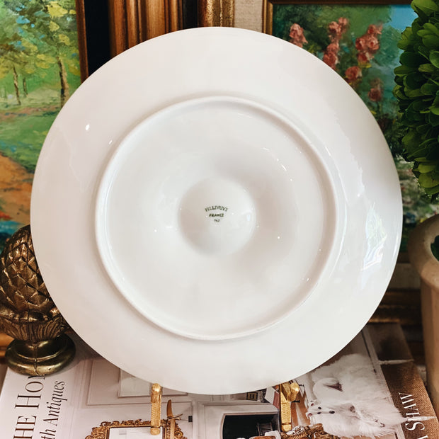 Pillivuyt France White Oyster Plate