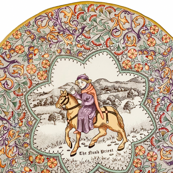 English Chaucer's Canterbury Tales Decorative Plate