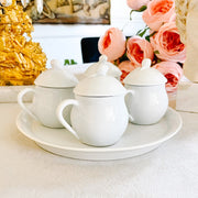 French Louis Lourioux Pots De Creme Set