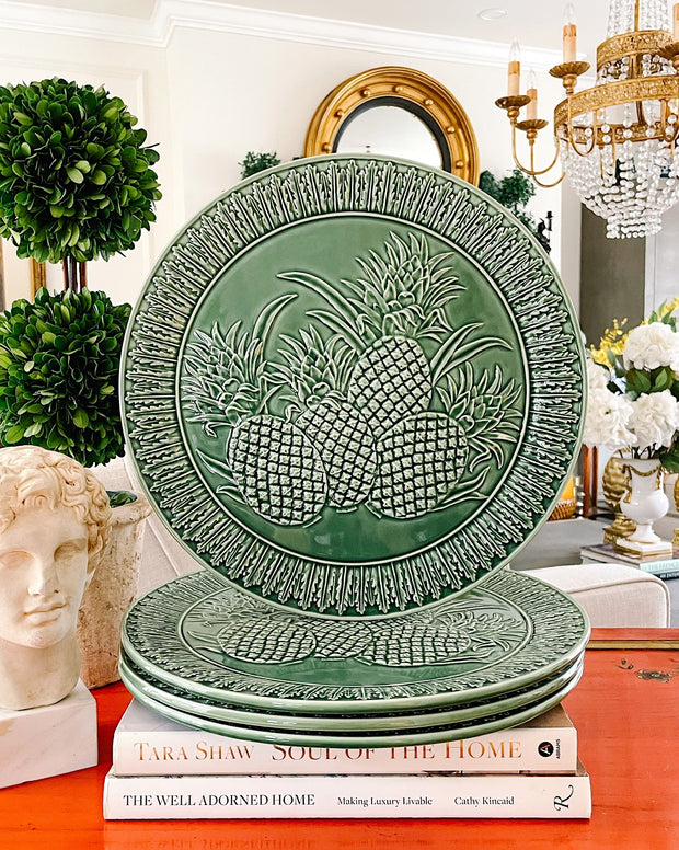 Bordallo Pinheiro 13" Pineapple Charger Plates