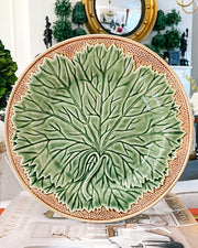 Bordallo Pinheiro 10.5” Grapevine Leaf Dinner Plates